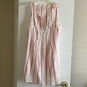 Anthropologie Edme & Esyllte  Striped Sleeveless Tunic 10 Adorable